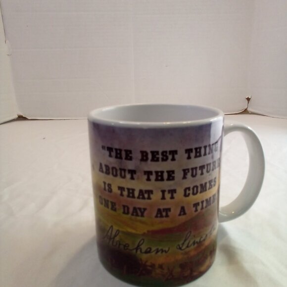 Abraham Lincoln Mug Ceramic Quote Picture 16th President America USA 4" x 3" - Picture 5 of 9